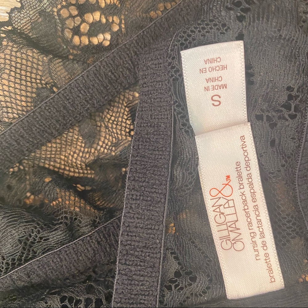 GILLIGAN & O.MALLEY BRALETTE, RACERBACK, BLACK LACE - Picture 6 of 6
